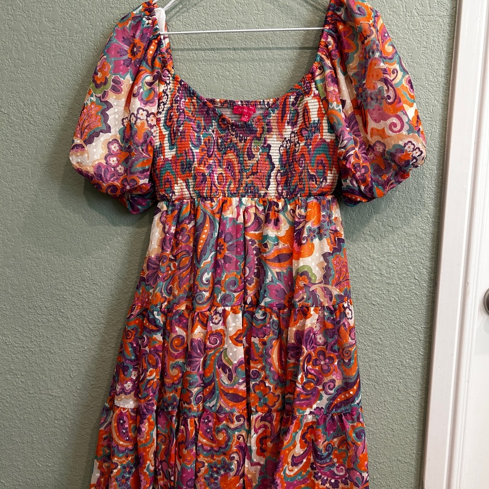 Colorful Floral Women's Dress